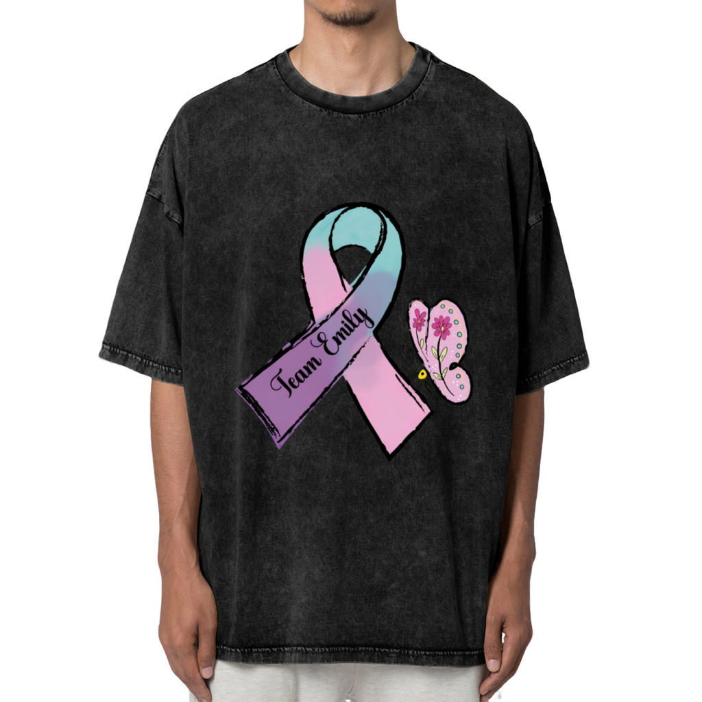 Thyroid Cancer washed graphic T-shirt product image