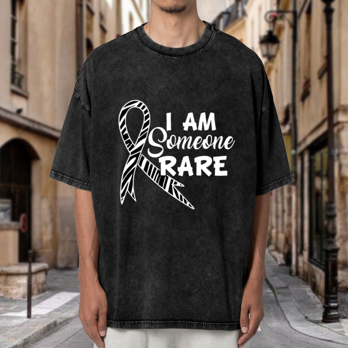 Rare Disease Warrior washed graphic T-shirt product image