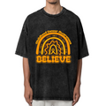 Childhood Cancer Awareness Believe washed graphic T-shirt product image