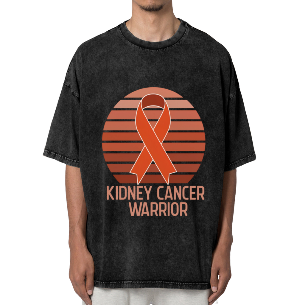 Kidney Cancer washed graphic T-shirt product image