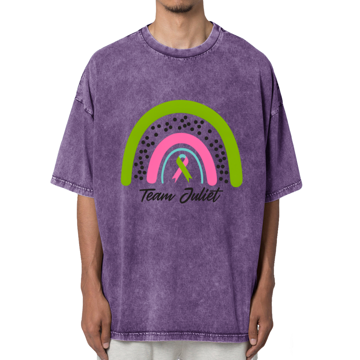 Custom Metastatic Breast Cancer Washed Graphic T-Shirt