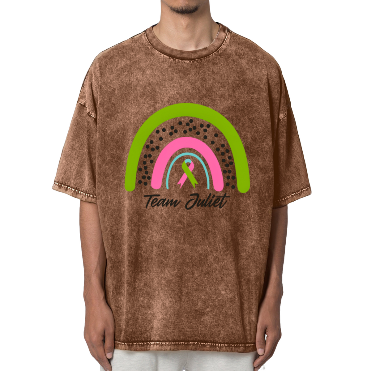 Custom Metastatic Breast Cancer Washed Graphic T-Shirt