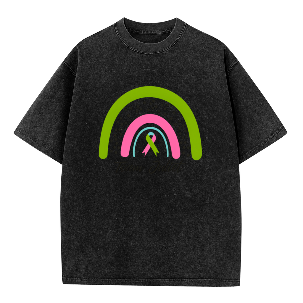 Custom Metastatic Breast Cancer washed graphic T-shirt product image