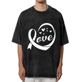 Melanoma Black Ribbon washed graphic T-shirt product image