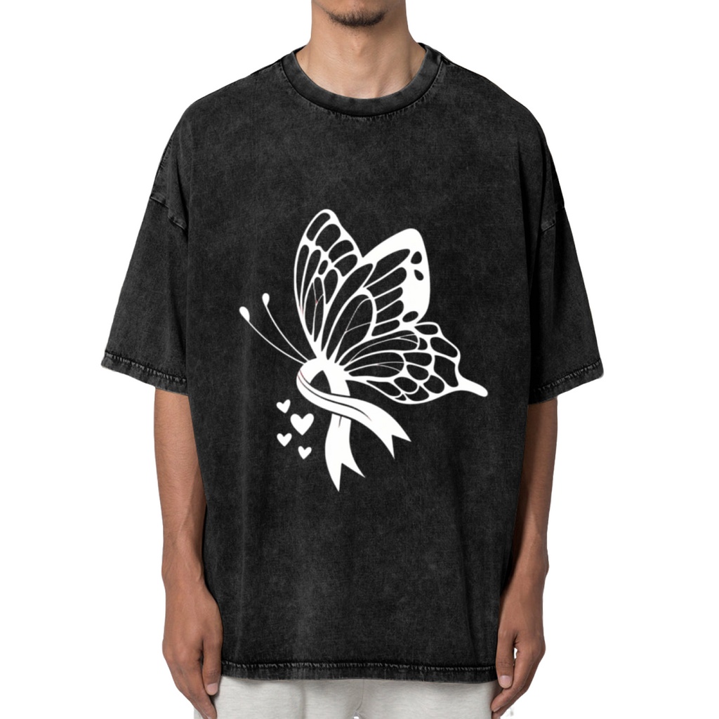 Lung Cancer washed graphic T-shirt product image