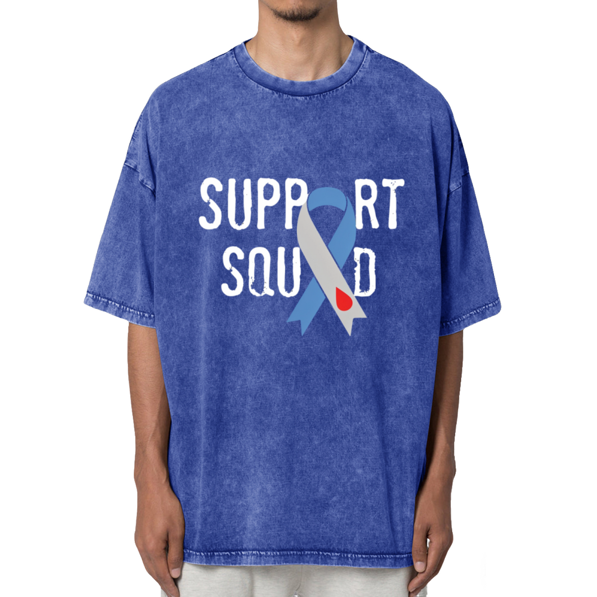 Diabetes Support Squad Washed Graphic T-Shirt
