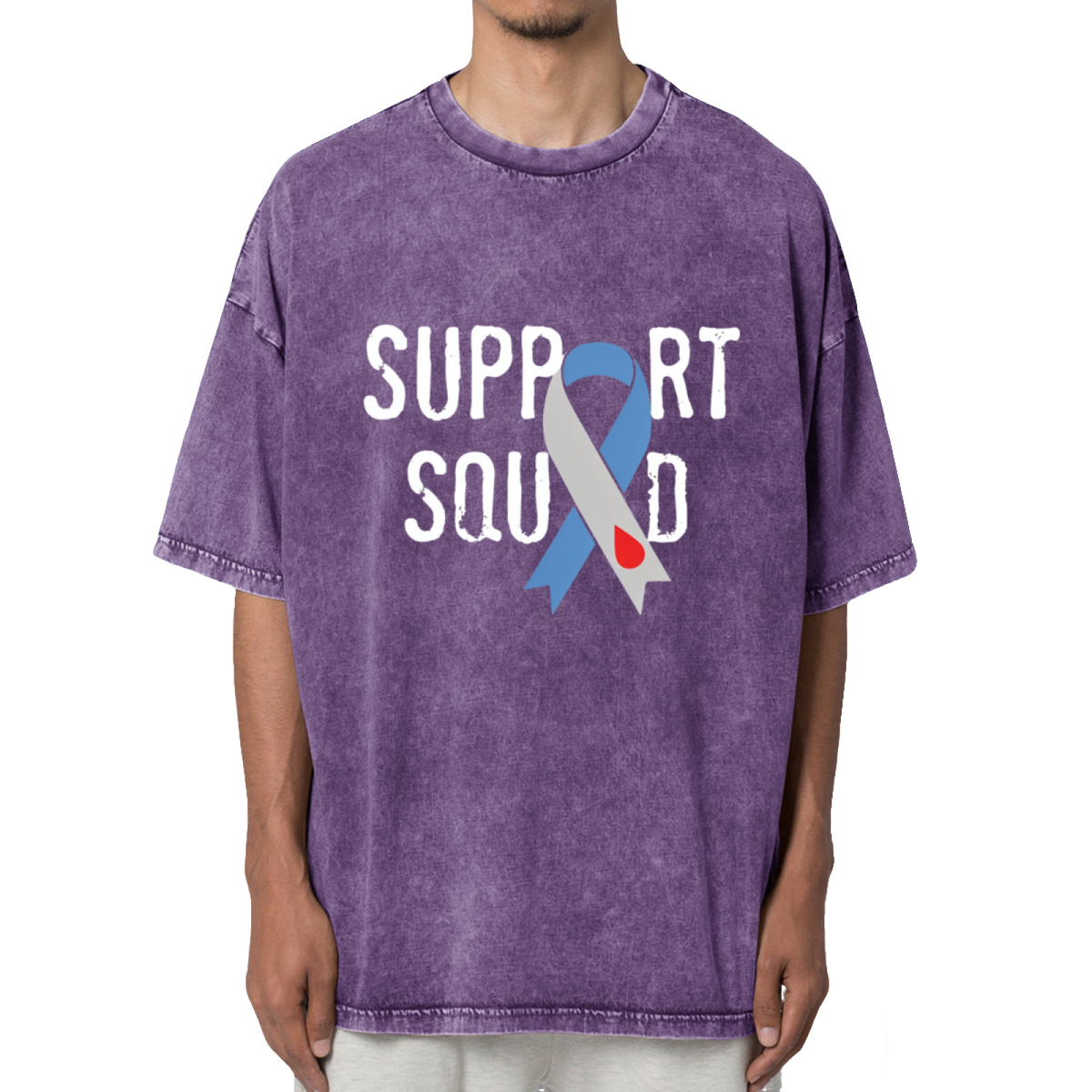 Diabetes Support Squad Washed Graphic T-Shirt