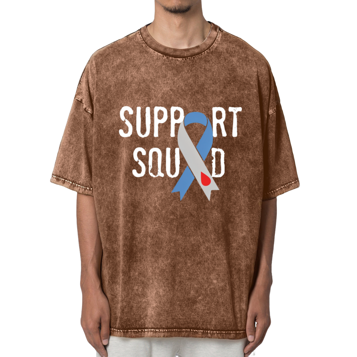 Diabetes Support Squad Washed Graphic T-Shirt