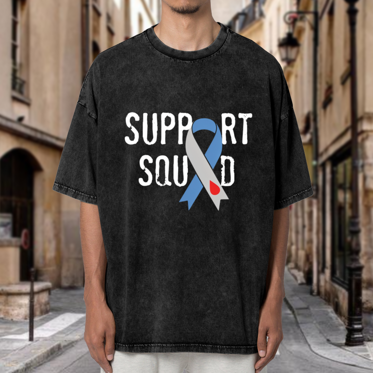 Diabetes Support Squad washed graphic T-shirt product image