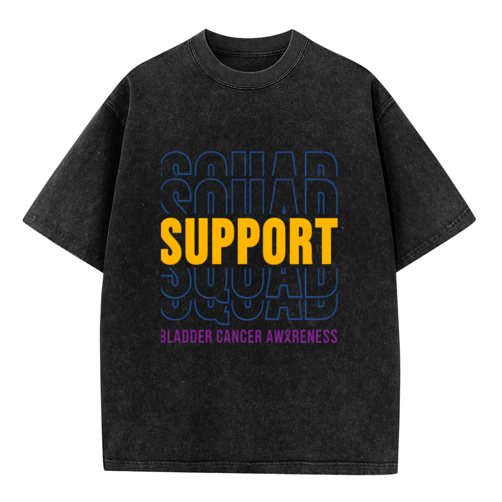 Cancer Support Squad washed graphic T-shirt product image
