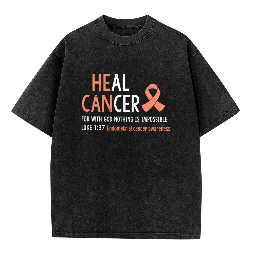 Heal Cancer washed graphic T-shirt product image