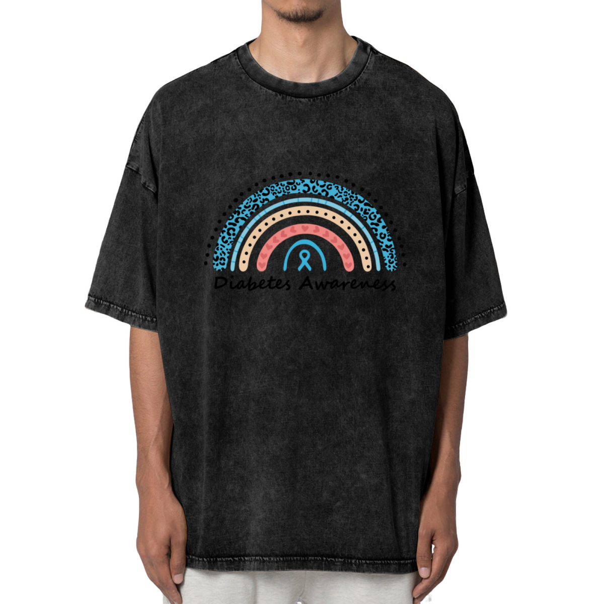 Diabetes Awareness washed graphic T-shirt product image