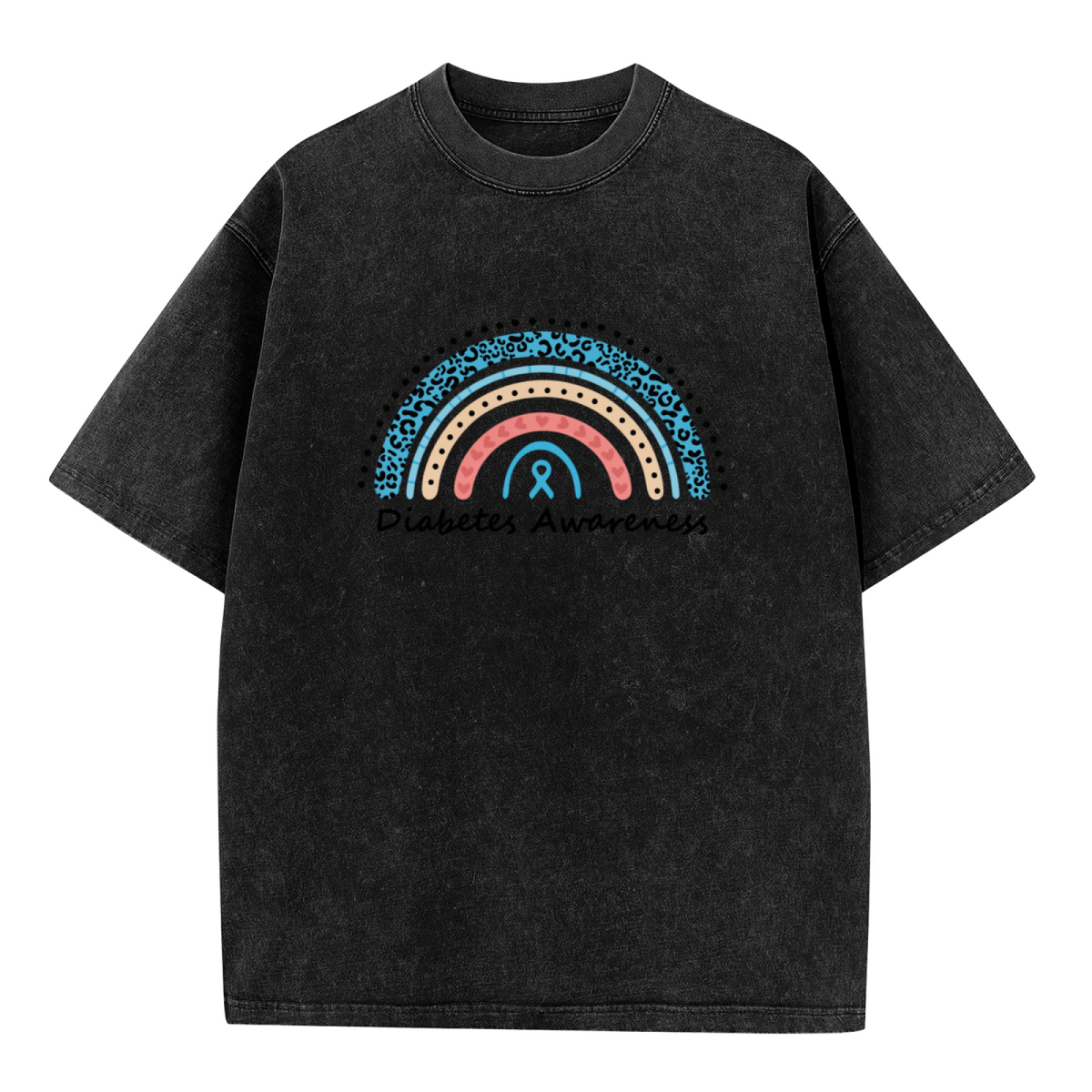 Diabetes Awareness washed graphic T-shirt product image