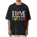 Autism Support washed graphic T-shirt product image