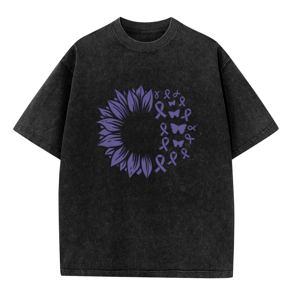 Sunflower Stomach Cancer washed graphic T-shirt product image