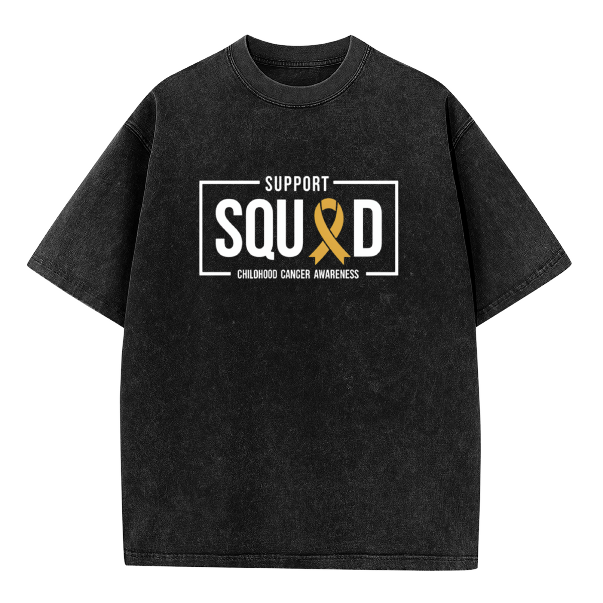Support Squad Childhood Cancer washed graphic T-shirt product image