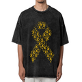 Gold Ribbon Graphic washed graphic T-shirt product image