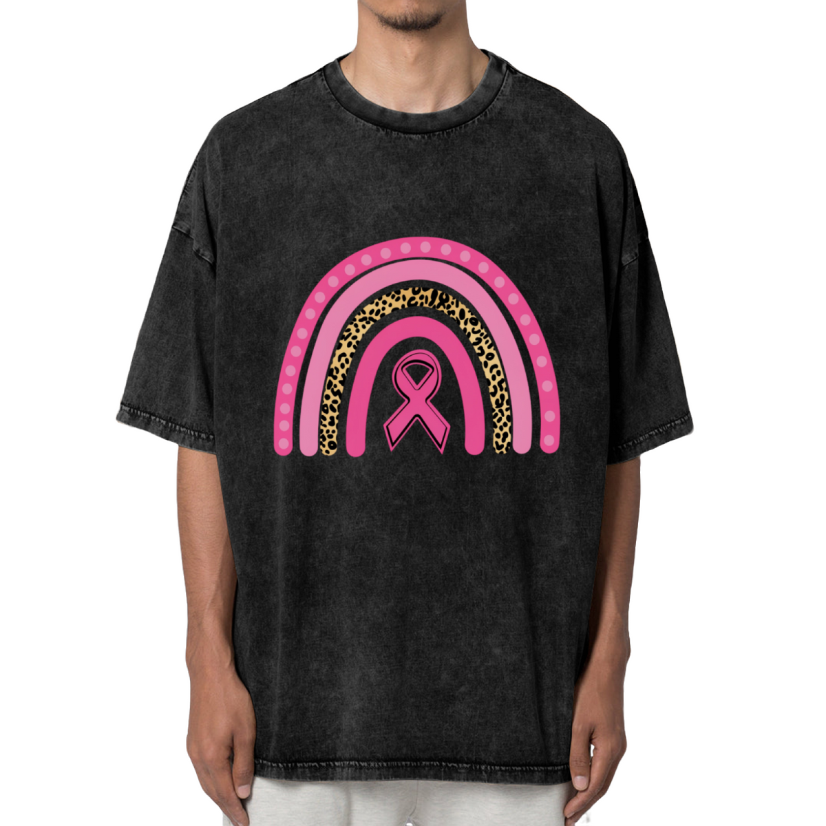 Breast Cancer Awareness washed graphic T-shirt product image