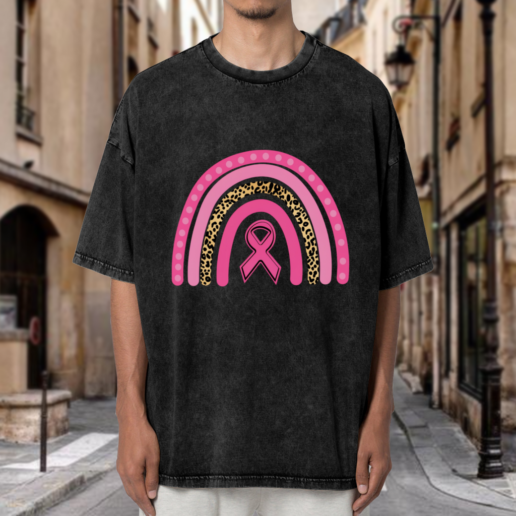 Breast Cancer Awareness washed graphic T-shirt product image