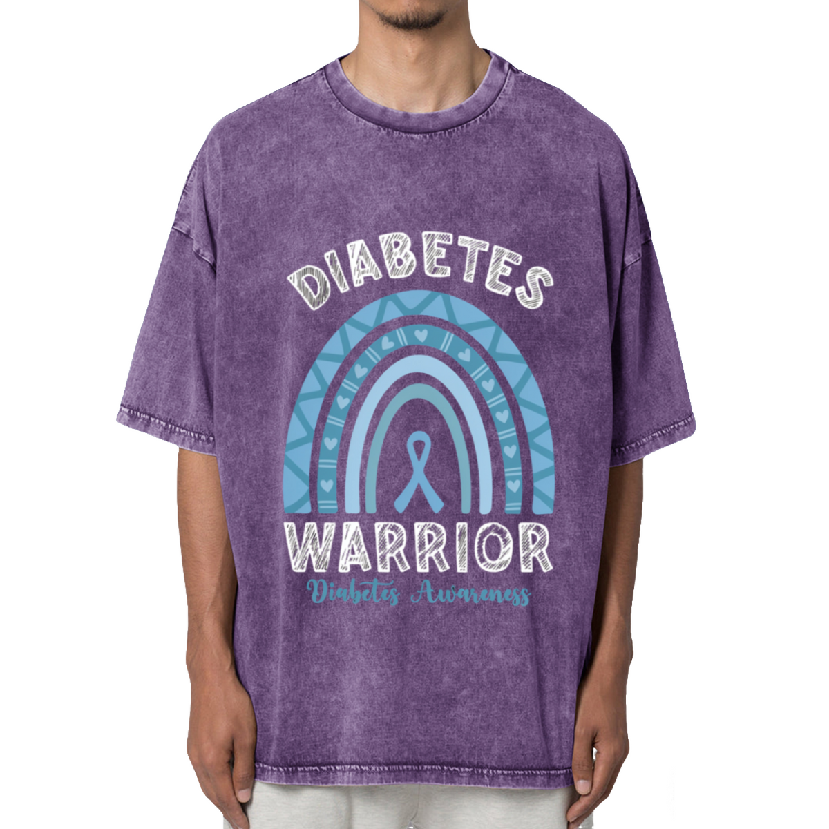 Diabetes Warrior Washed Graphic T-Shirt