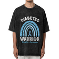 Diabetes Warrior washed graphic T-shirt product image