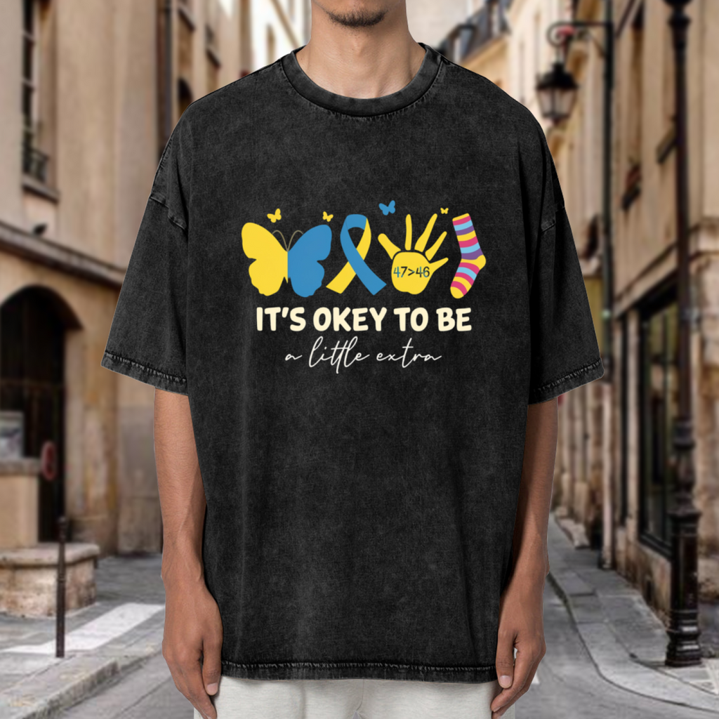 Down Syndrome Awareness washed graphic T-shirt product image