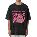 In October We Wear Pink washed graphic T-shirt product image