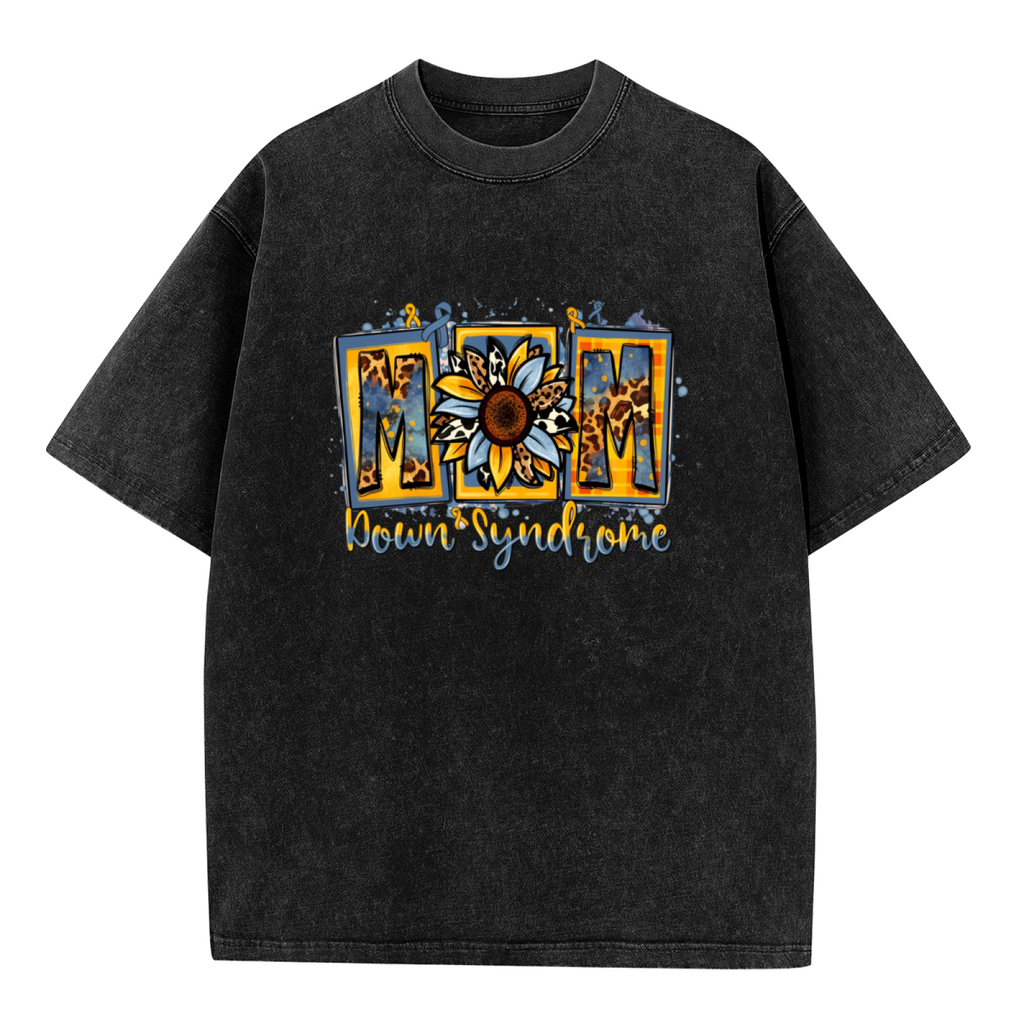Down Syndrome Mom washed graphic T-shirt product image