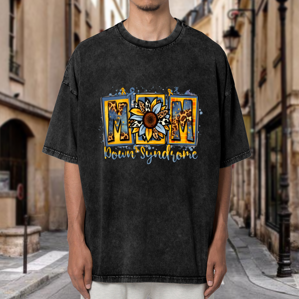 Down Syndrome Mom washed graphic T-shirt product image