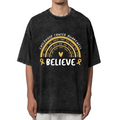 Childhood Cancer Awareness washed graphic T-shirt product image