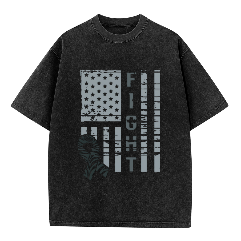Rare Illnesses Fighter washed graphic T-shirt product image