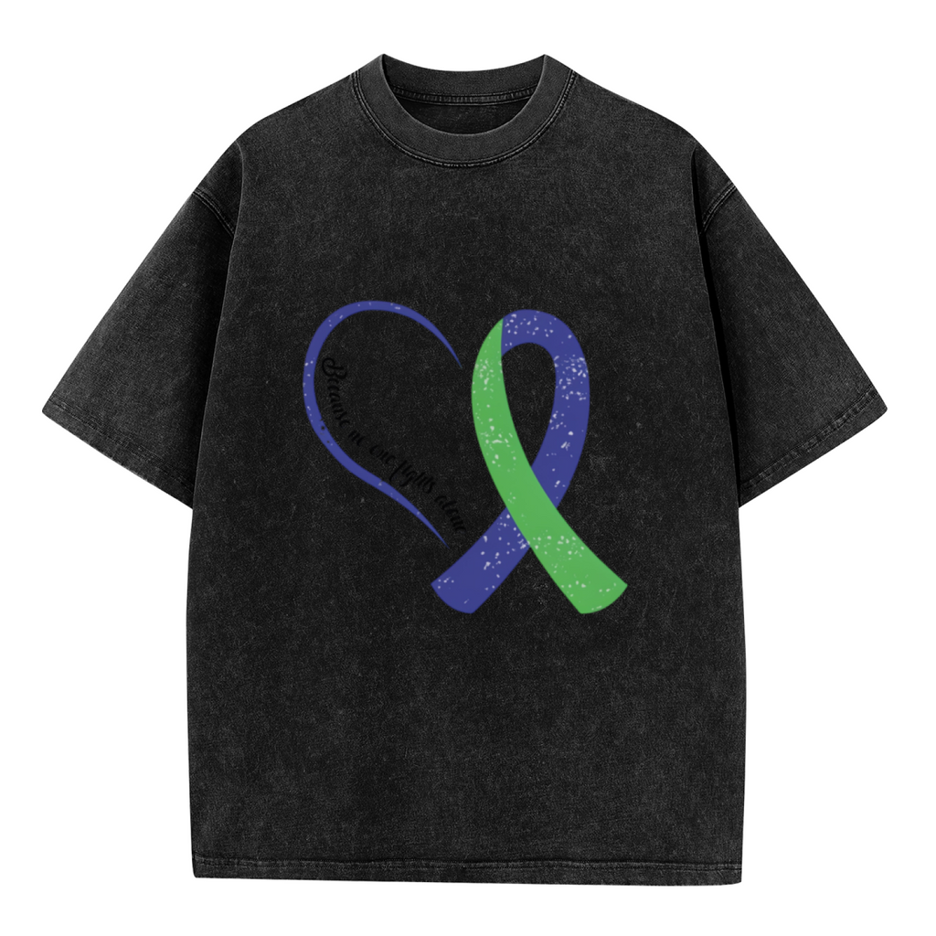 No One Fights Alone washed graphic T-shirt product image