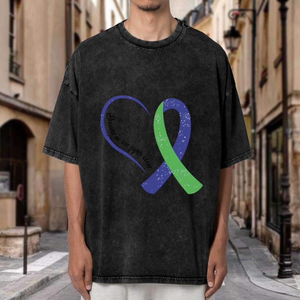 No One Fights Alone washed graphic T-shirt product image