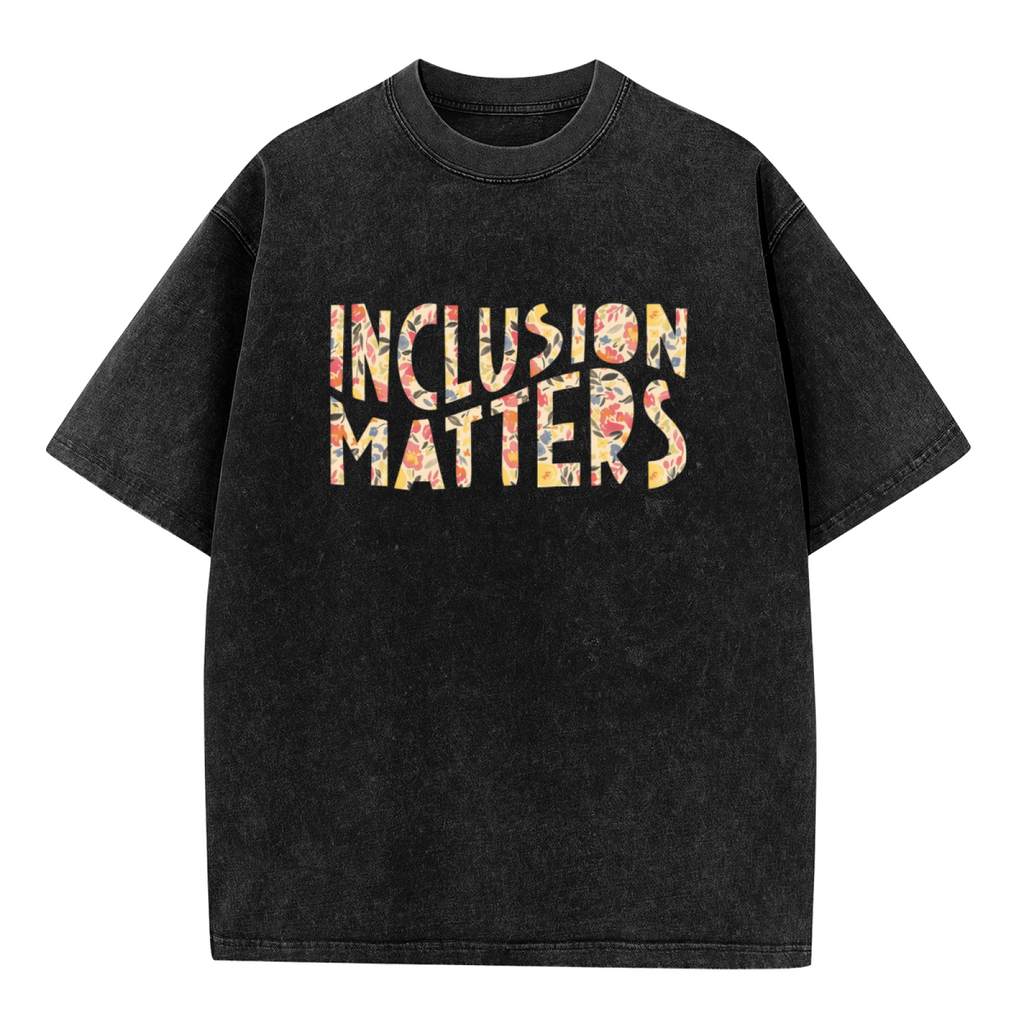 Inclusion Matters washed graphic T-shirt product image