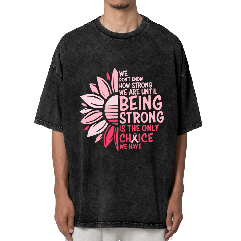 Breast Cancer washed graphic T-shirt product image