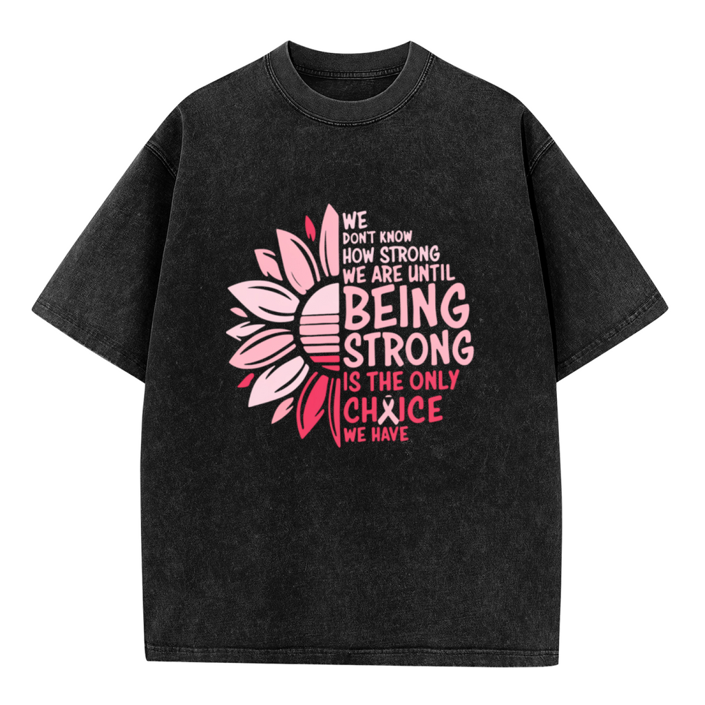 Breast Cancer washed graphic T-shirt product image