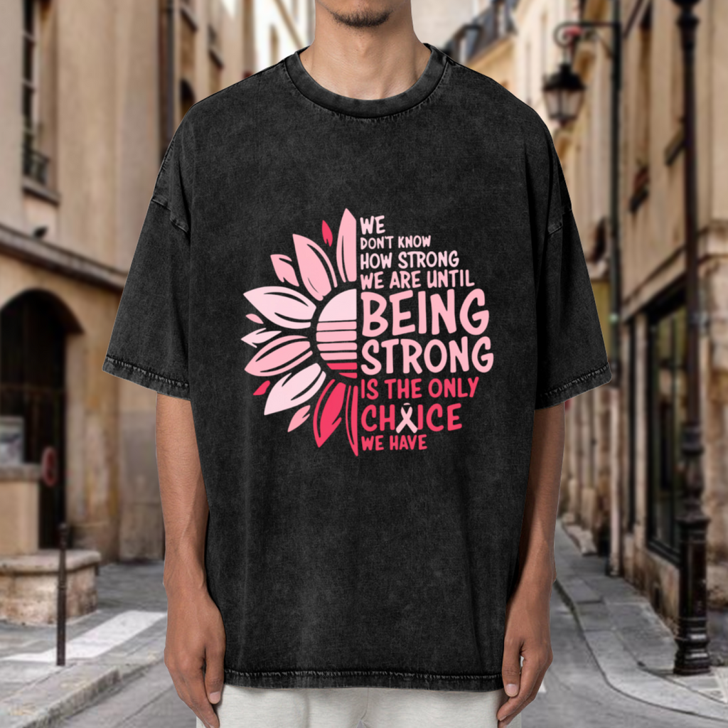Breast Cancer washed graphic T-shirt product image